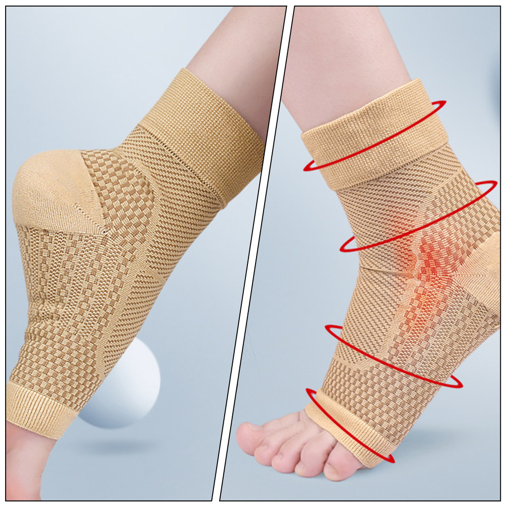 Ankle Brace Sock - 1Pair Ankle Compression Sleeve Plantar Fasciitis