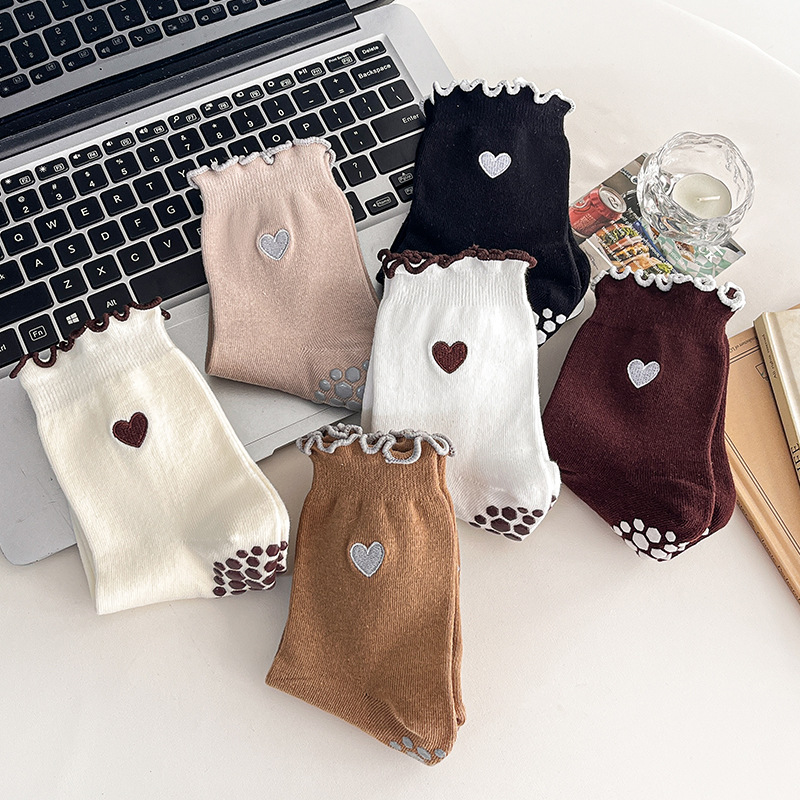 Yoga Socks Women Cotton Heart  - đánh giá và giá No Show Sock Women