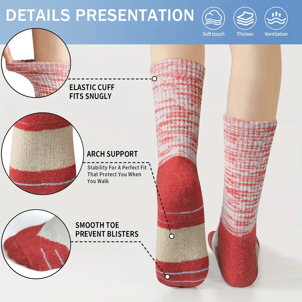 5 Pairs Women Winter Wool Sock - đánh giá và giá Wool Hiking Sock