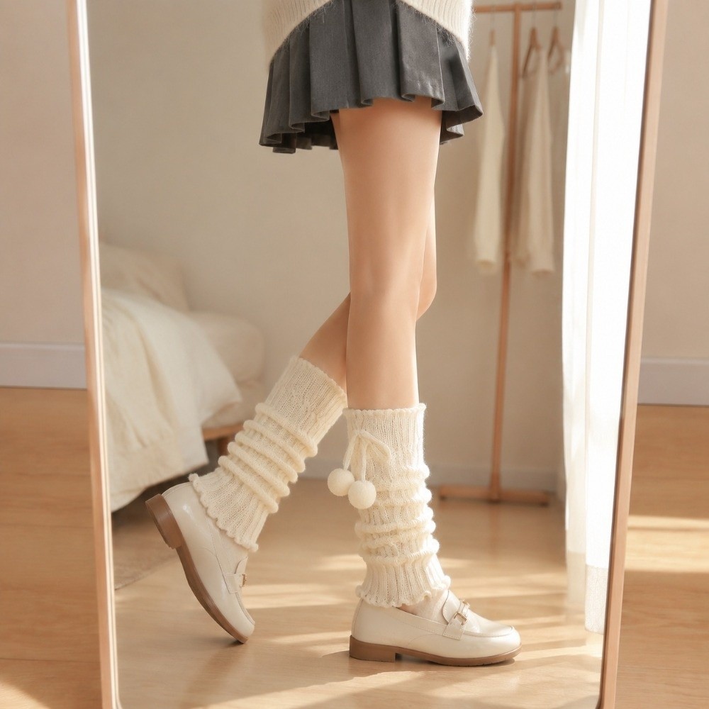 Knitted Knit Leg Warmers Cable - đánh giá và giá Boot Sock Slouchy