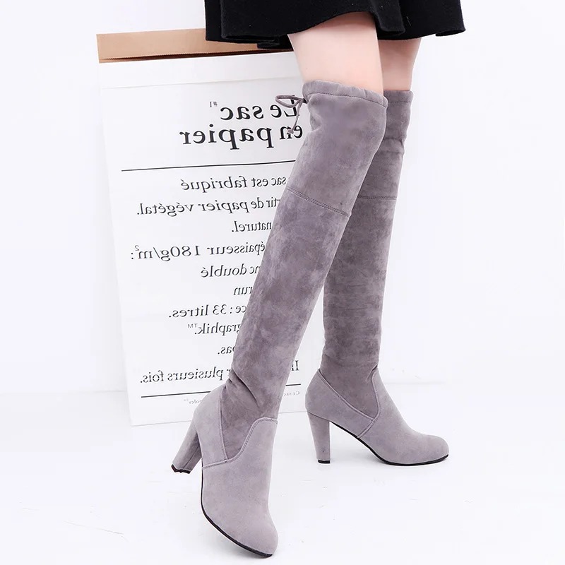 Women's Boots Stretch Fabric O - đánh giá và giá Knee High Sock Women