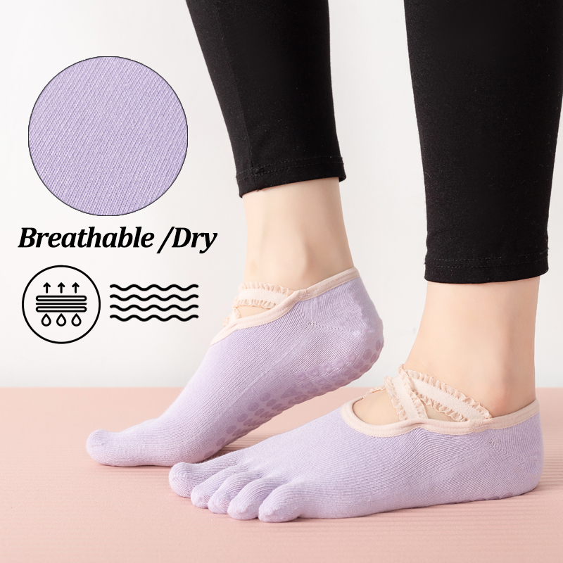 Ladies Non-Slip Pilates Socks  - đánh giá và giá No Show Sock Women