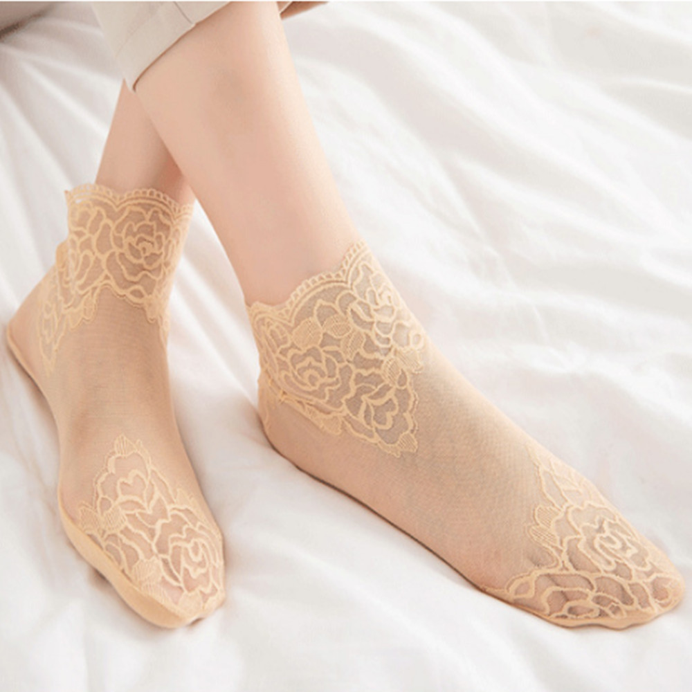 woman Lace rose thin socks Loa - đánh giá và giá Invisibility Sock Loafer