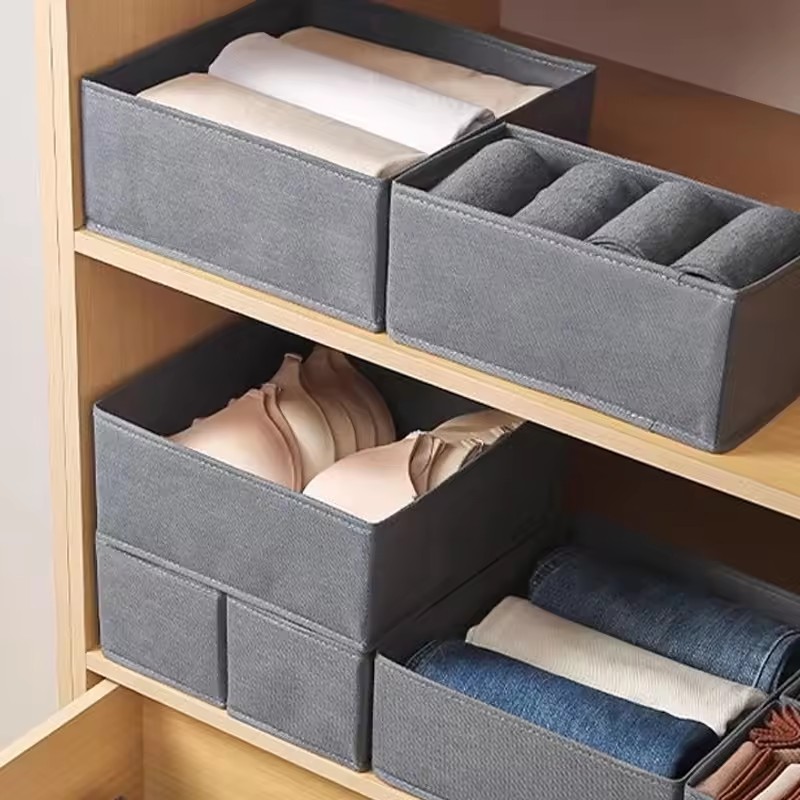 3PC Fabric Underwear Storage B - đánh giá và giá Sock Organizer Tray