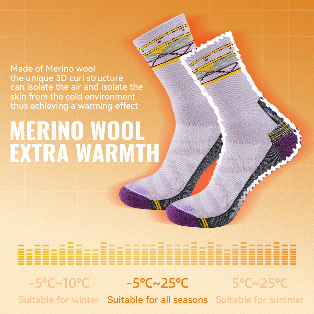 WRELS 1/2/3 Pairs Merino Wool  - đánh giá và giá Wool Hiking Sock