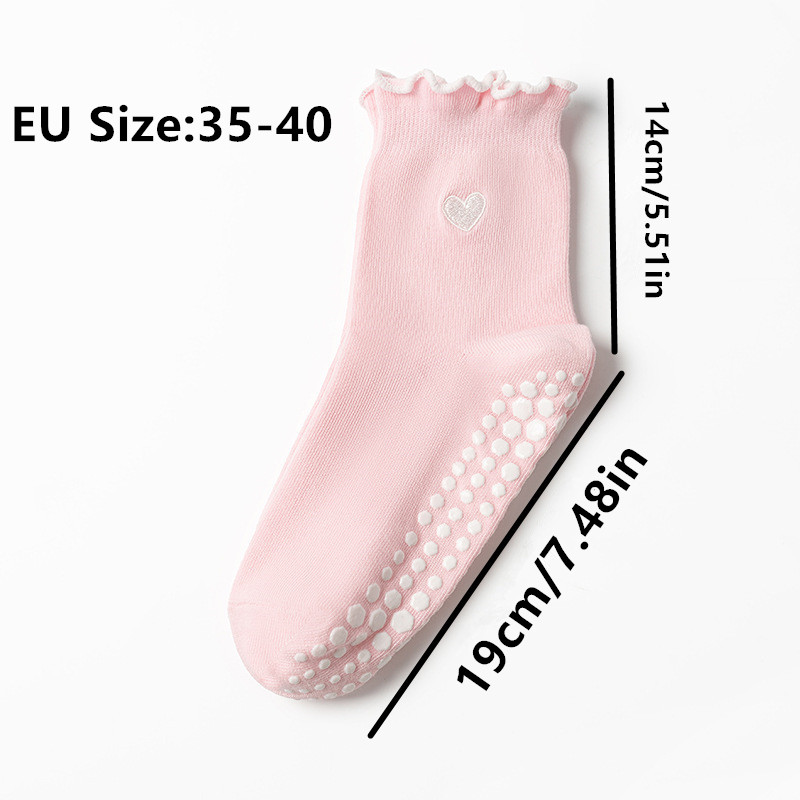 3 Pairs Women Heart Pattern Fr - đánh giá và giá No Show Sock Women